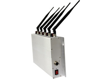 5 Antenna 3G Cell Phone Signal Jammer 6dBm With Remote Control for School