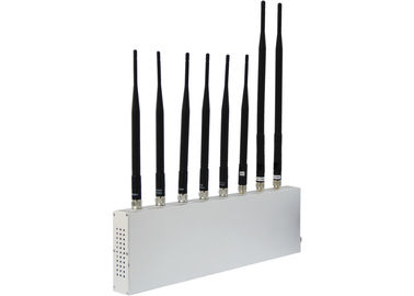 Cell Phone Signal Jammer + GPS + WIFI + Walkie Talkie / Wireless Earphone (8 antennas)