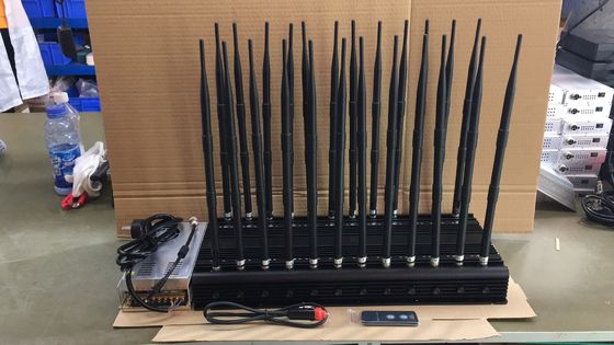 Cell Phone 24 Antennas 44W VHF UHF 5G Signal Jammer